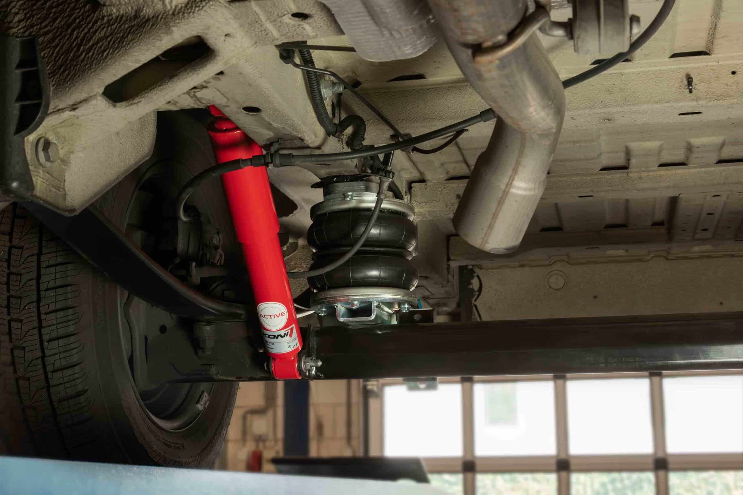 Special Duty Kit Air Master Pro KONI shock absorbers on a car