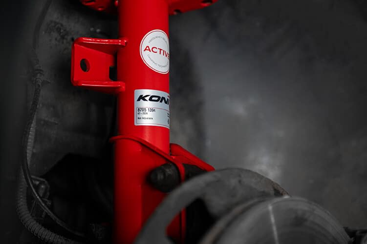 KONI Special ACTIVE Shock Absorbers mounted on a vehicle